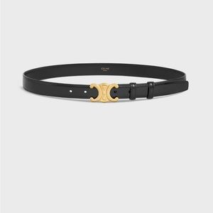 CELINE - Medium Triomphe Belt - Black